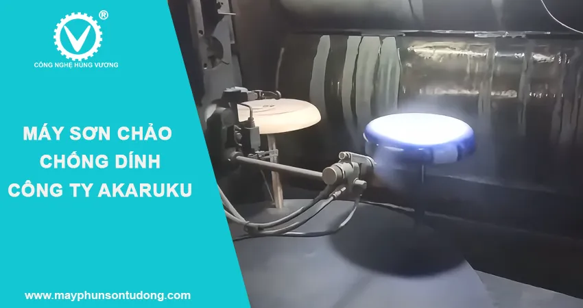 máy sơn chảo chống dính