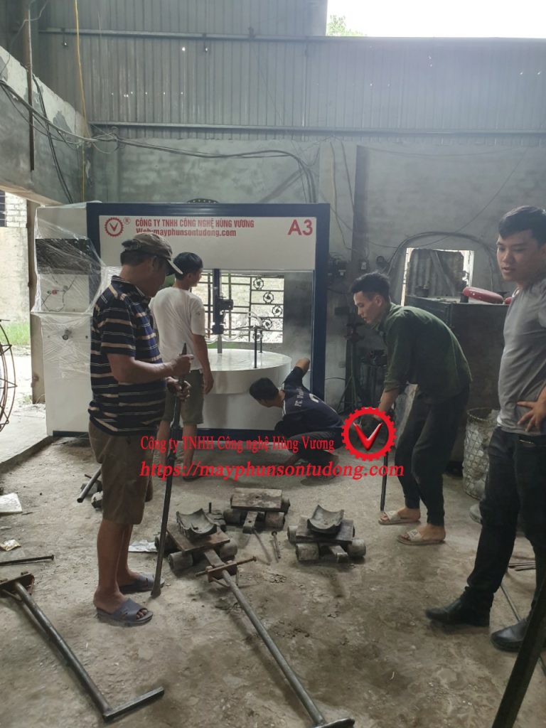 máy sơn chảo tự động - máy phun sơn tự động máy sơn chảo tự động - máy phun sơn tự động