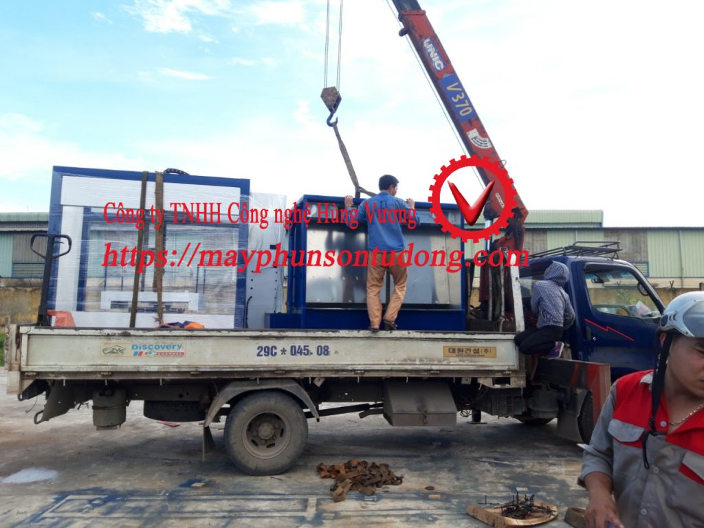 vận chuyển máy sơn chảo tự động vận chuyển máy sơn chảo tự động