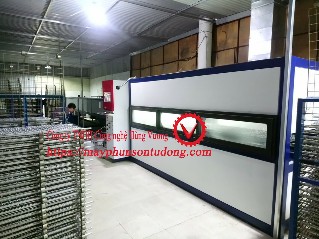 dây chuyền sơn sấy tự động liên hoàn