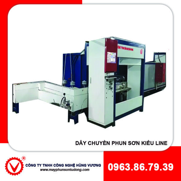 dây chuyền phun sơn kiểu line