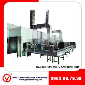 dây chuyền phun sơn kiểu line
