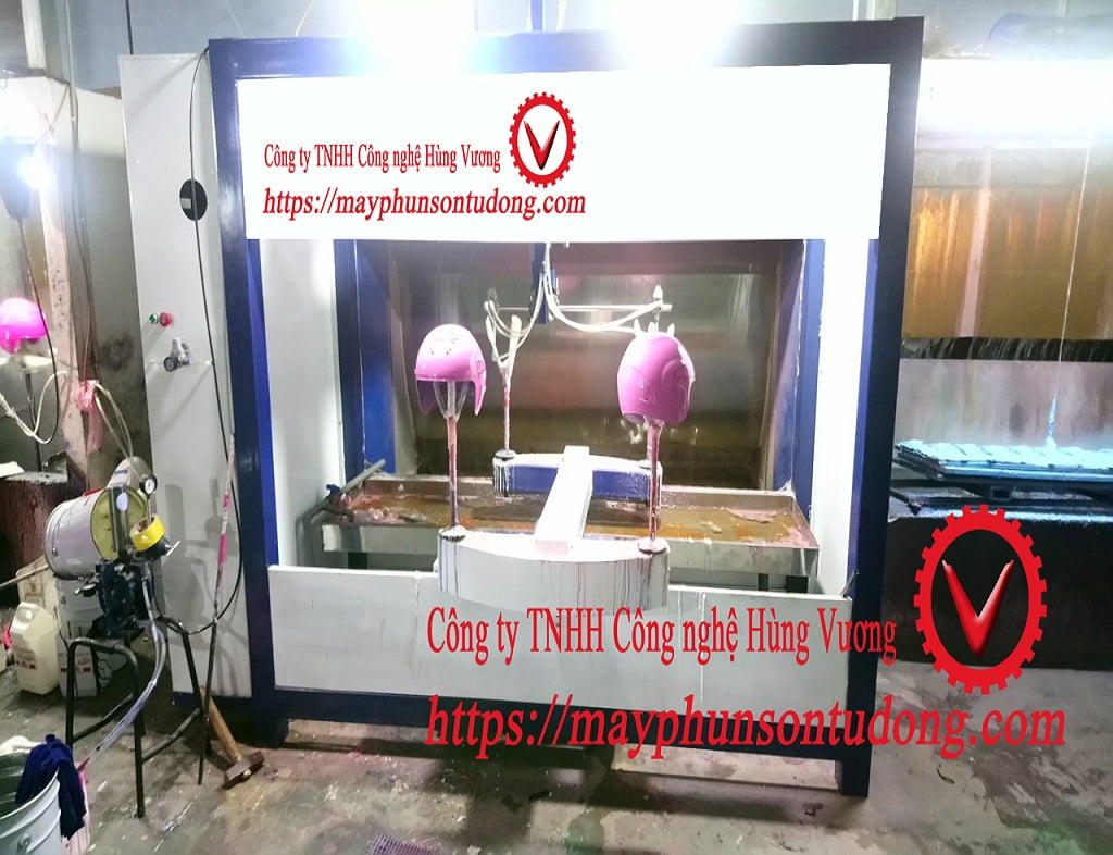 máy sơn mũ bảo hiểm a2
