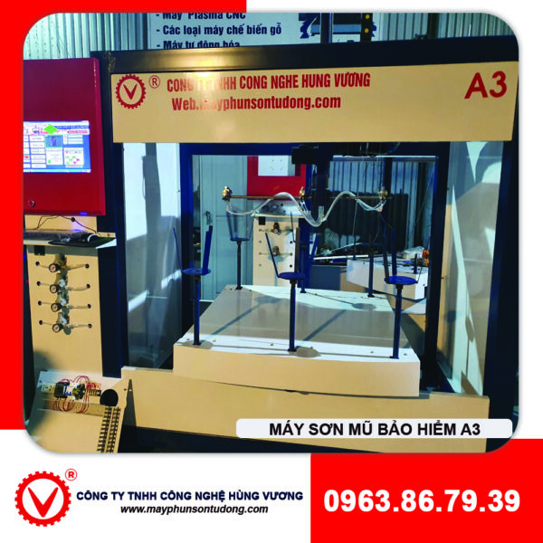 máy sơn mũ bảo hiểm A3
