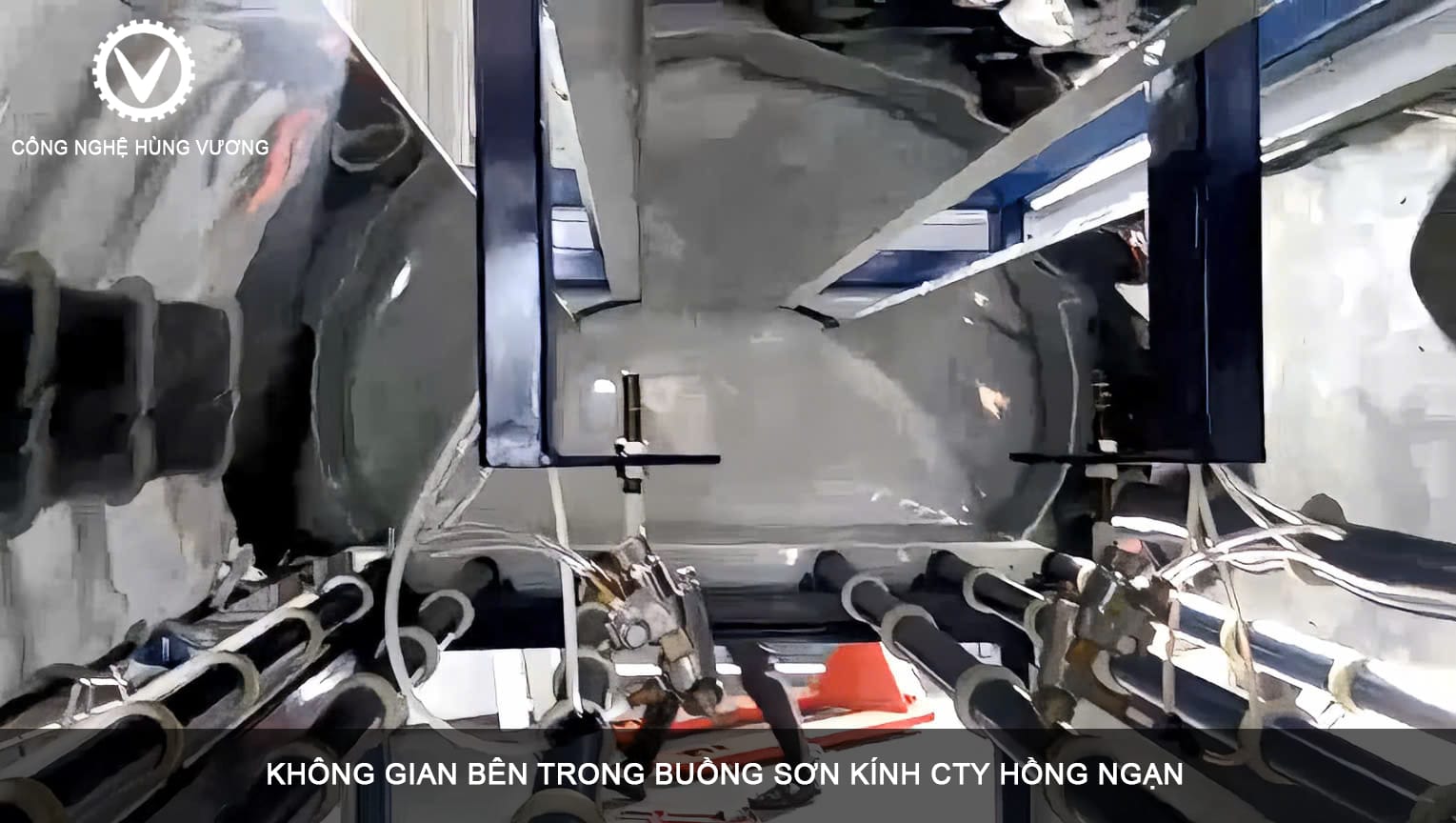 bàn giao máy phun sơn tự động kính bàn giao máy phun sơn tự động kính cho công ty Hồng Ngạn