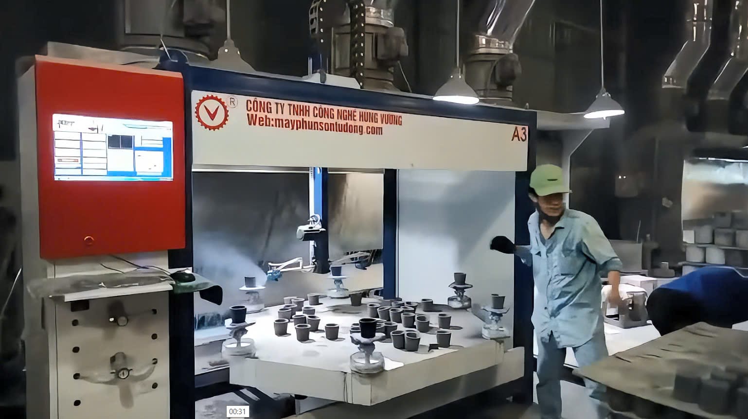 Bảng giá máy phun sơn tự động công nghệ hùng vương