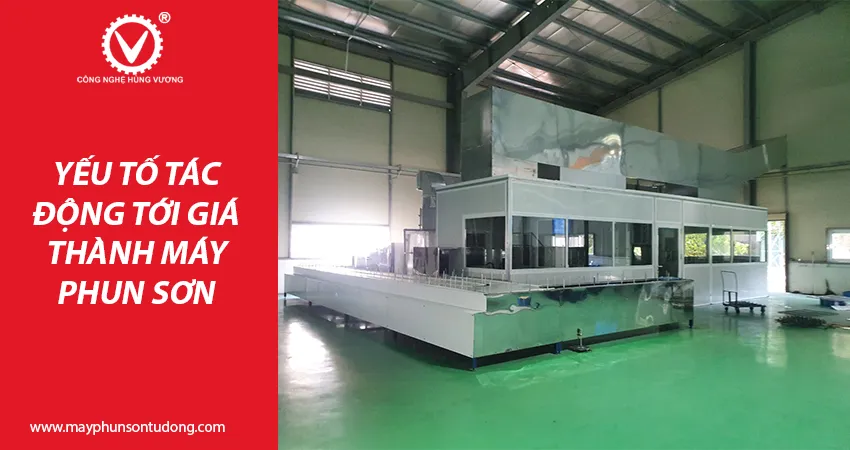 chi phí đầu tư máy phun sơn tự động