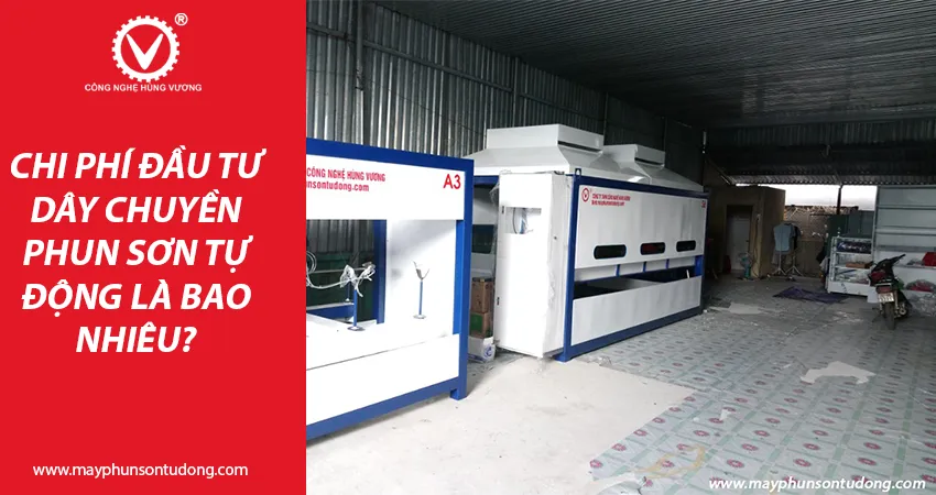 chi phí máy phun sơn tự động