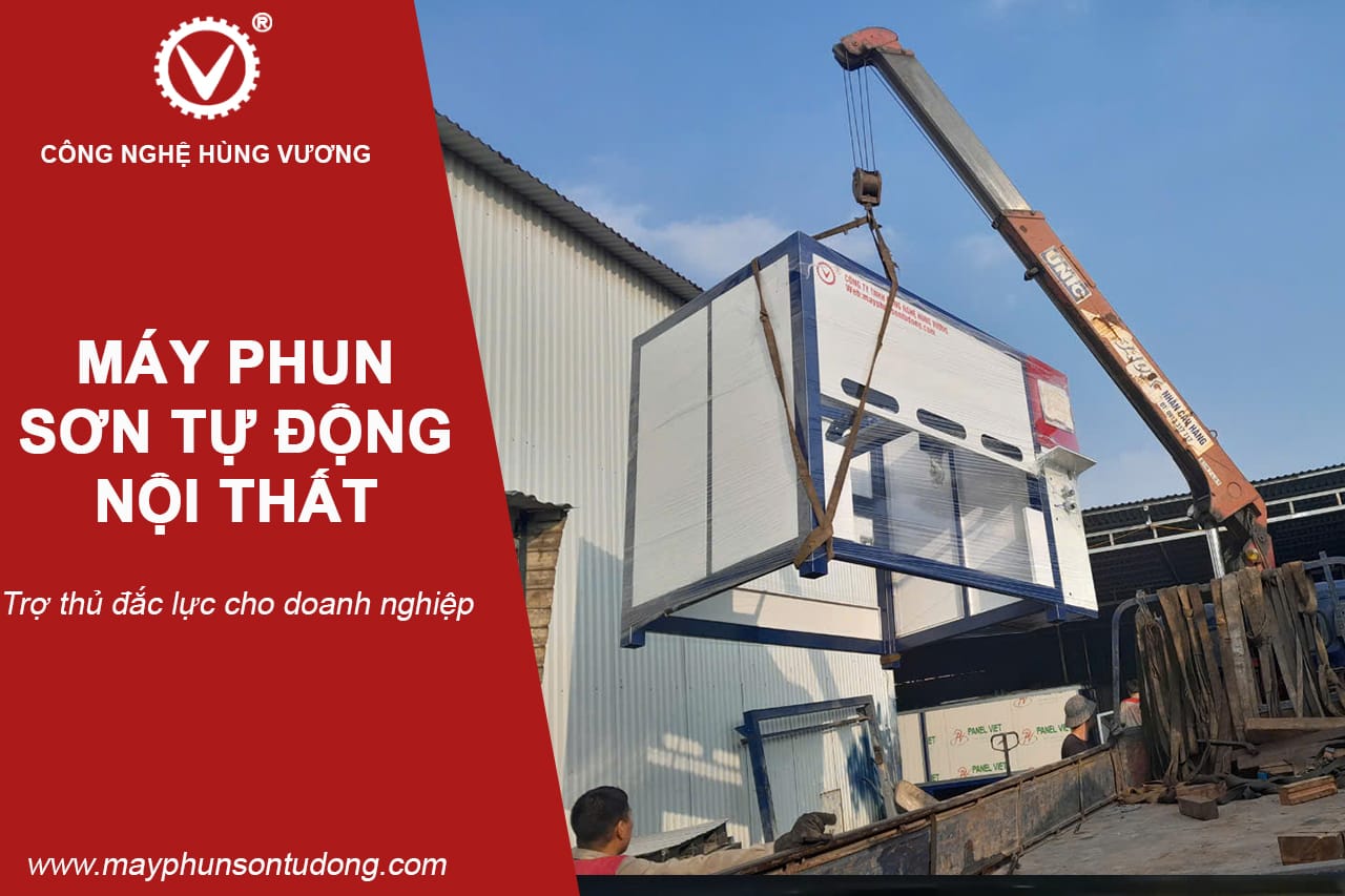 máy phun sơn tự động nội thất