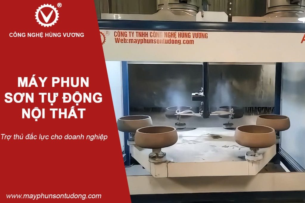 máy phun sơn tự động nội thất