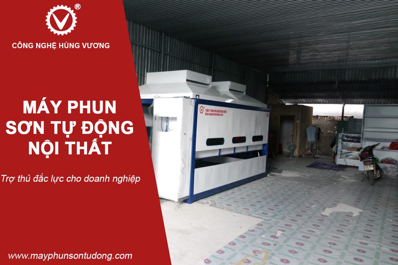 máy phun sơn tự động nội thất