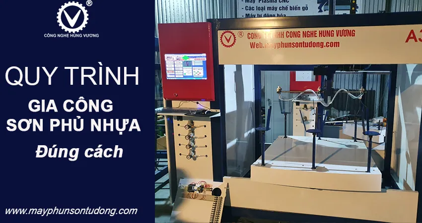 quy trình gia công sơn phủ bề mặt nhựa
