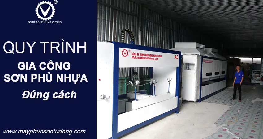 quy trình gia công sơn phủ bề mặt nhựa
