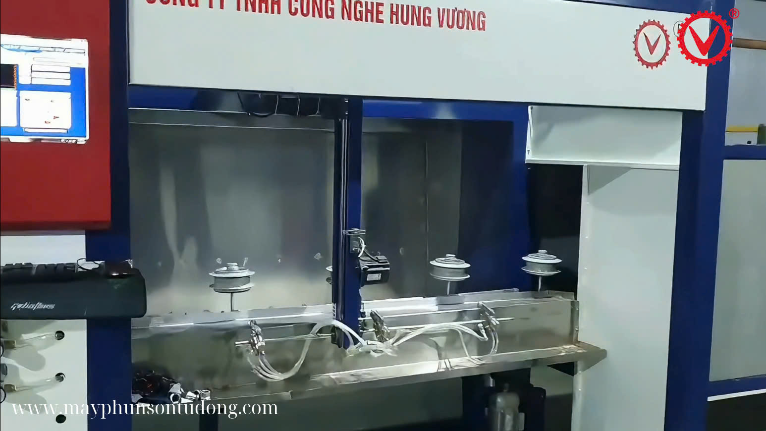 Dây chuyền sơn vành bánh xe tự động