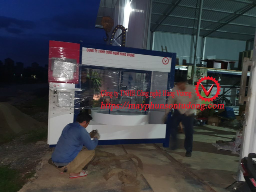 Máy sơn chảo tự động sản xuất tại Việt Nam