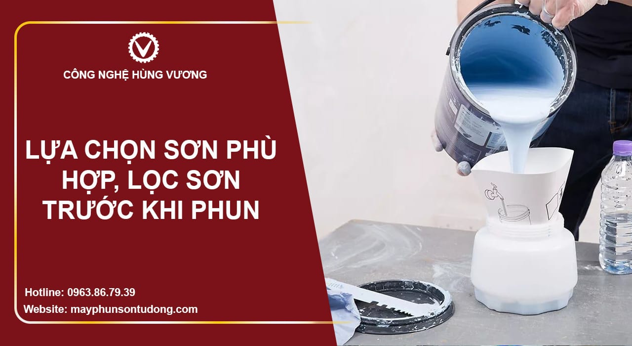 lựa chọn sơn phù hợp khi sử dụng máy phun sơn tự động