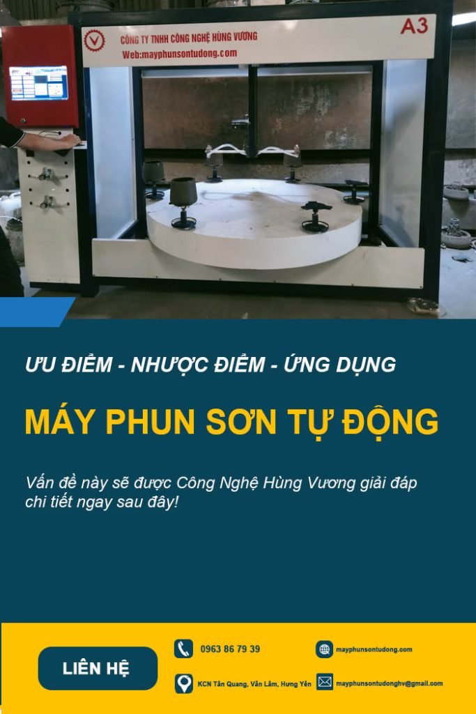 ưu điểm máy phun sơn tự động