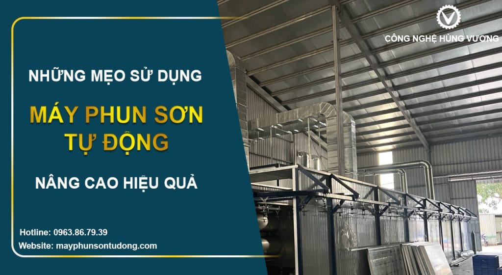 sử dụng máy phun sơn tự động