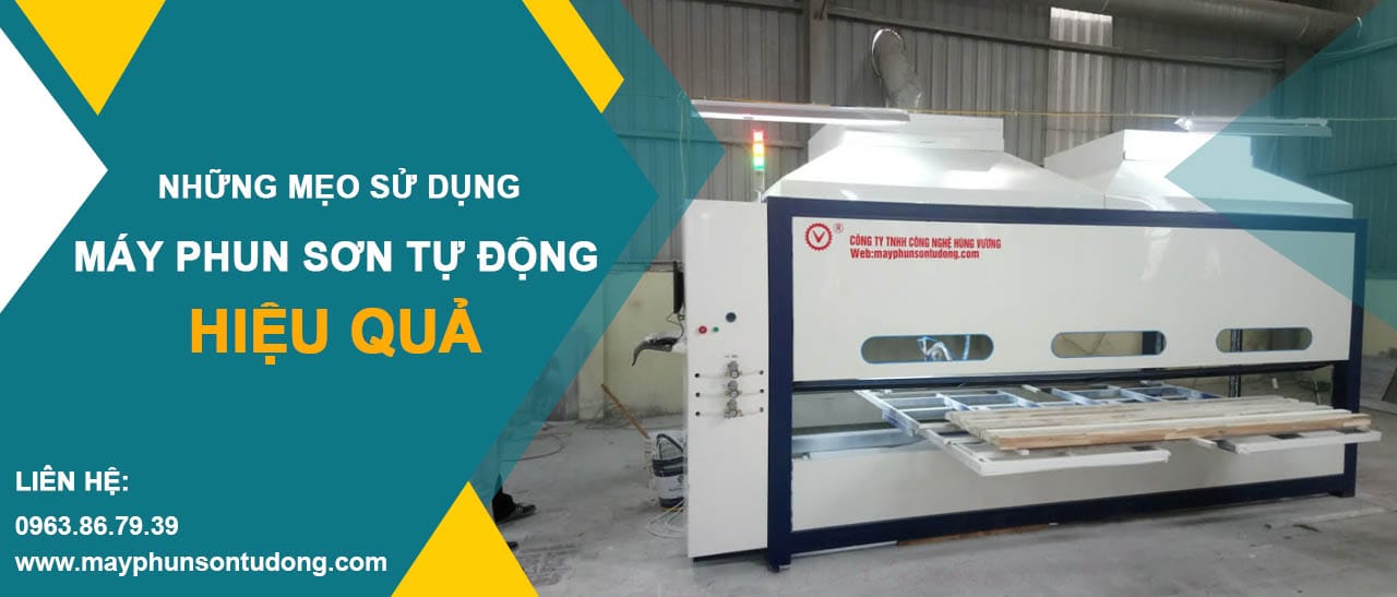 những mẹo hay sử dụng máy phun sơn tự động hiệu quả