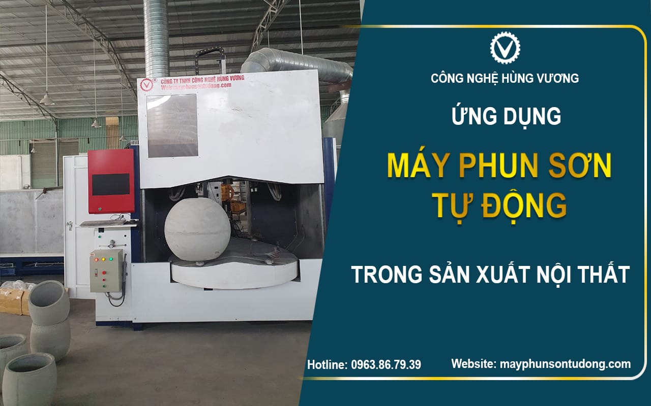 ứng dụng máy phun sơn tự động nội thất