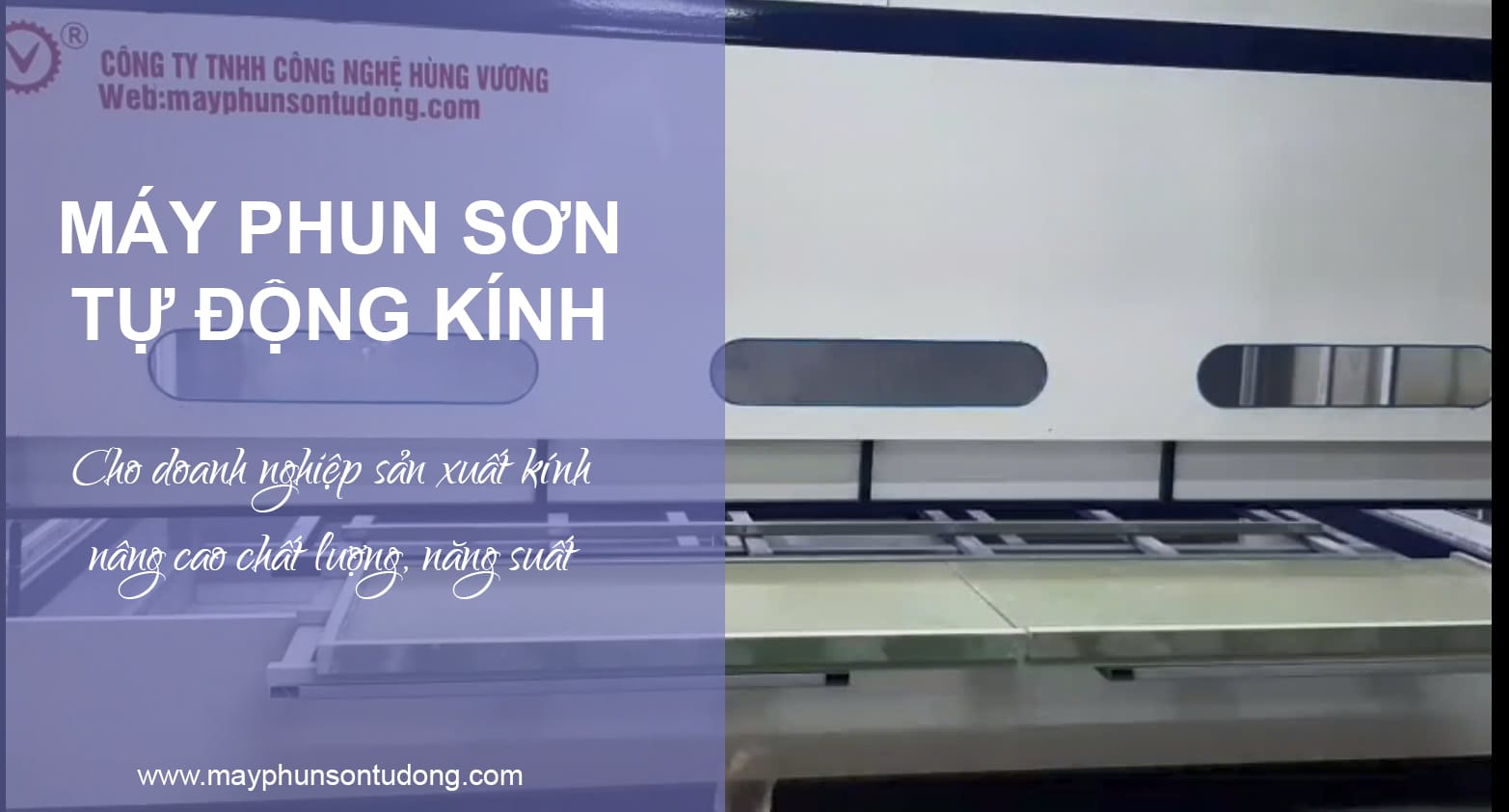 máy phun sơn tự động kính